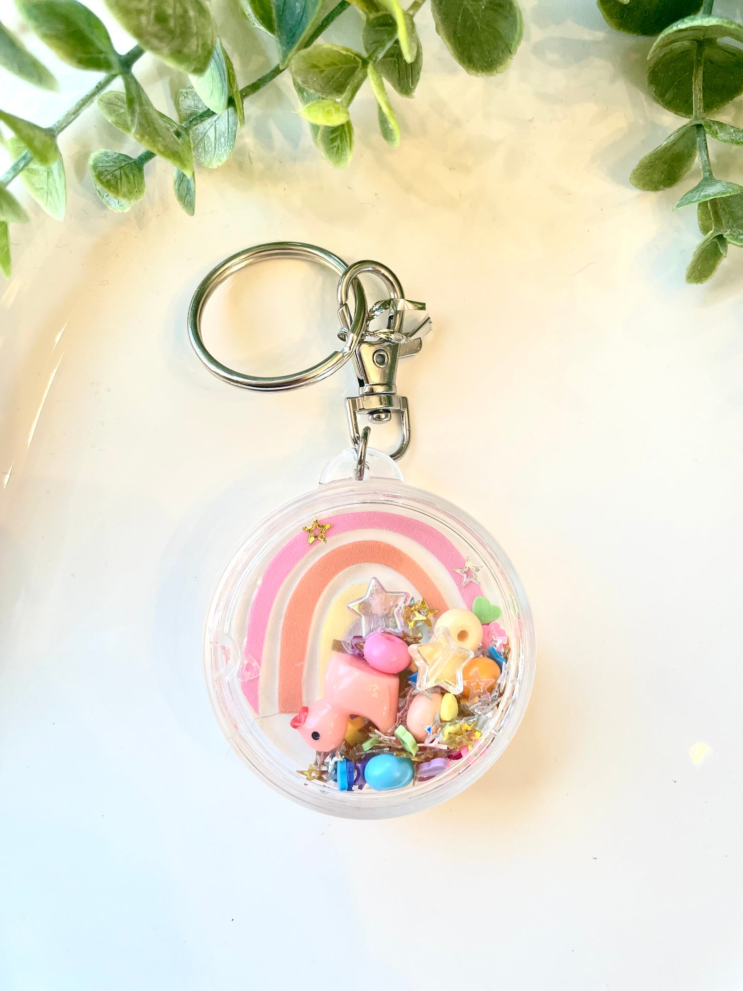 Cute Handmade Acrylic Shaker Keychain | Bag Charm | Backpack