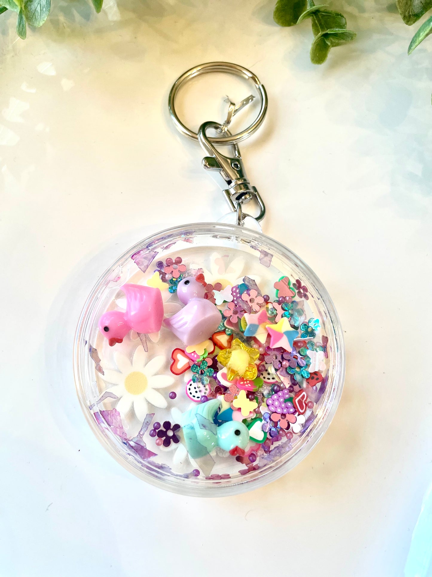 Cute Handmade Acrylic Shaker Keychain | Bag Charm | Backpack