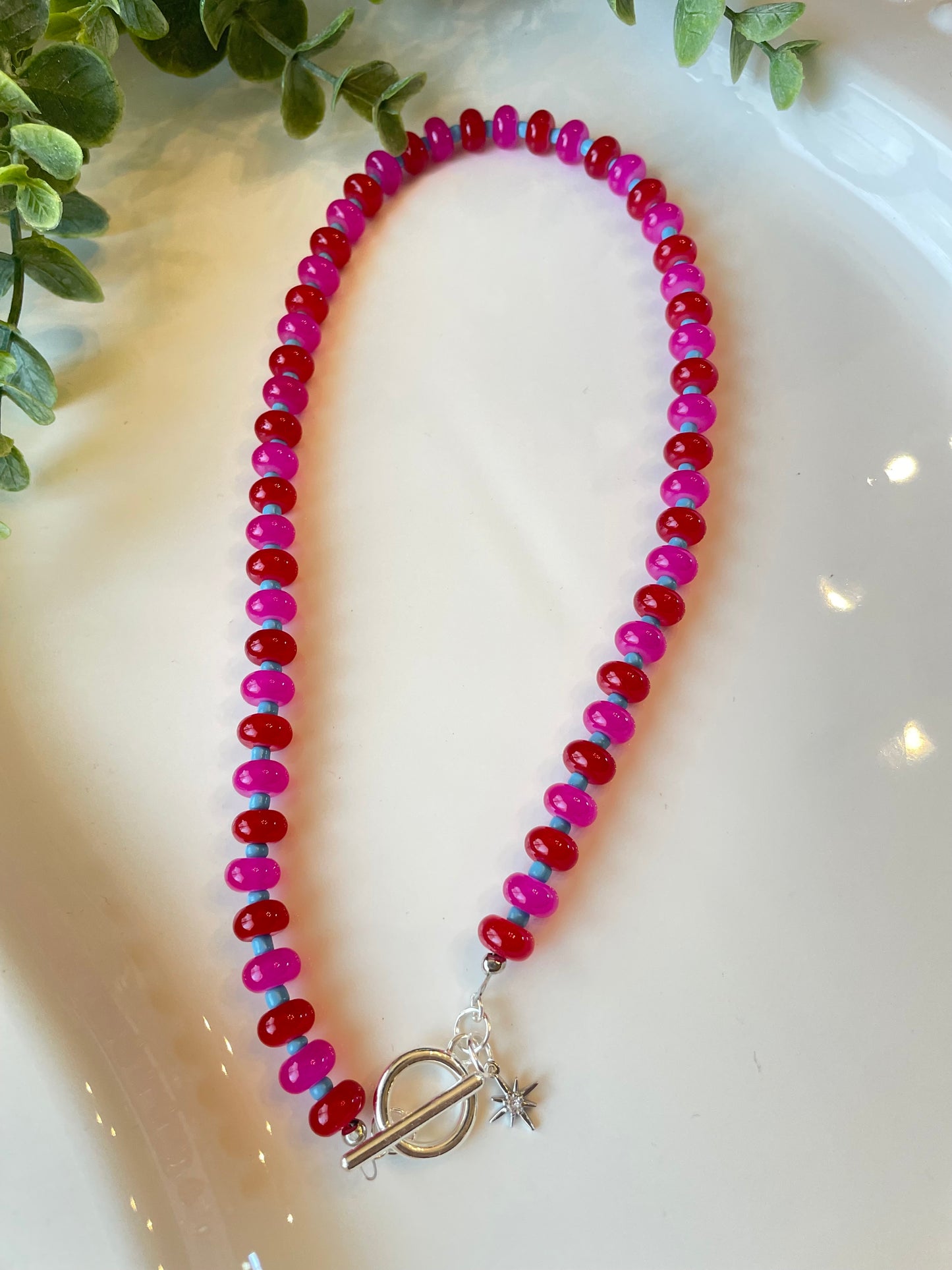 Anthro Style Beaded Necklace | Handmade Pastel Gemstone Beaded Necklace | Colorful Crystal Choker | Boho Luxury Jewelry Gift for Women