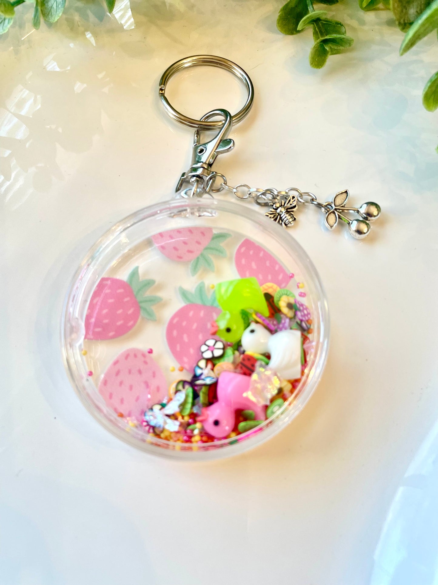 Cute Handmade Acrylic Shaker Keychain | Bag Charm | Backpack