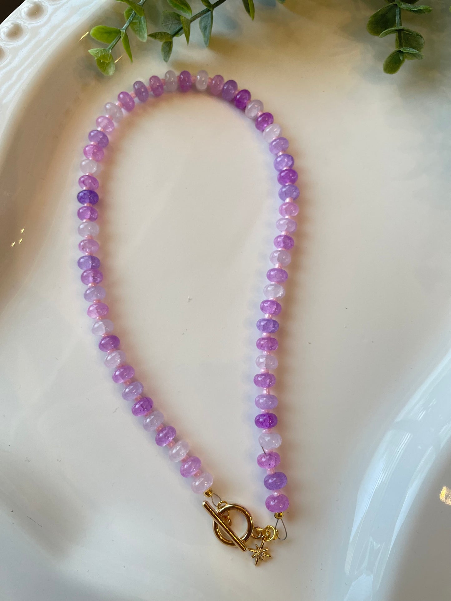 Anthro Style Beaded Necklace | Handmade Pastel Gemstone Beaded Necklace | Colorful Crystal Choker | Boho Luxury Jewelry Gift for Women