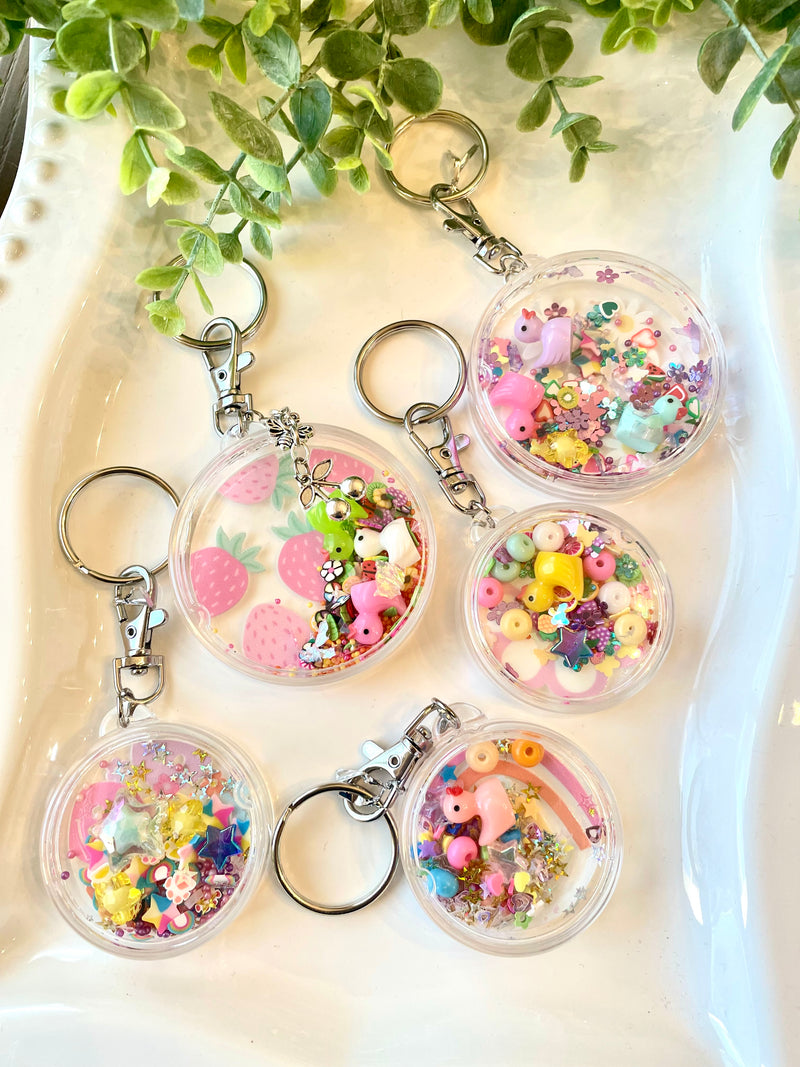Cute Handmade Acrylic Shaker Keychain | Bag Charm | Backpack