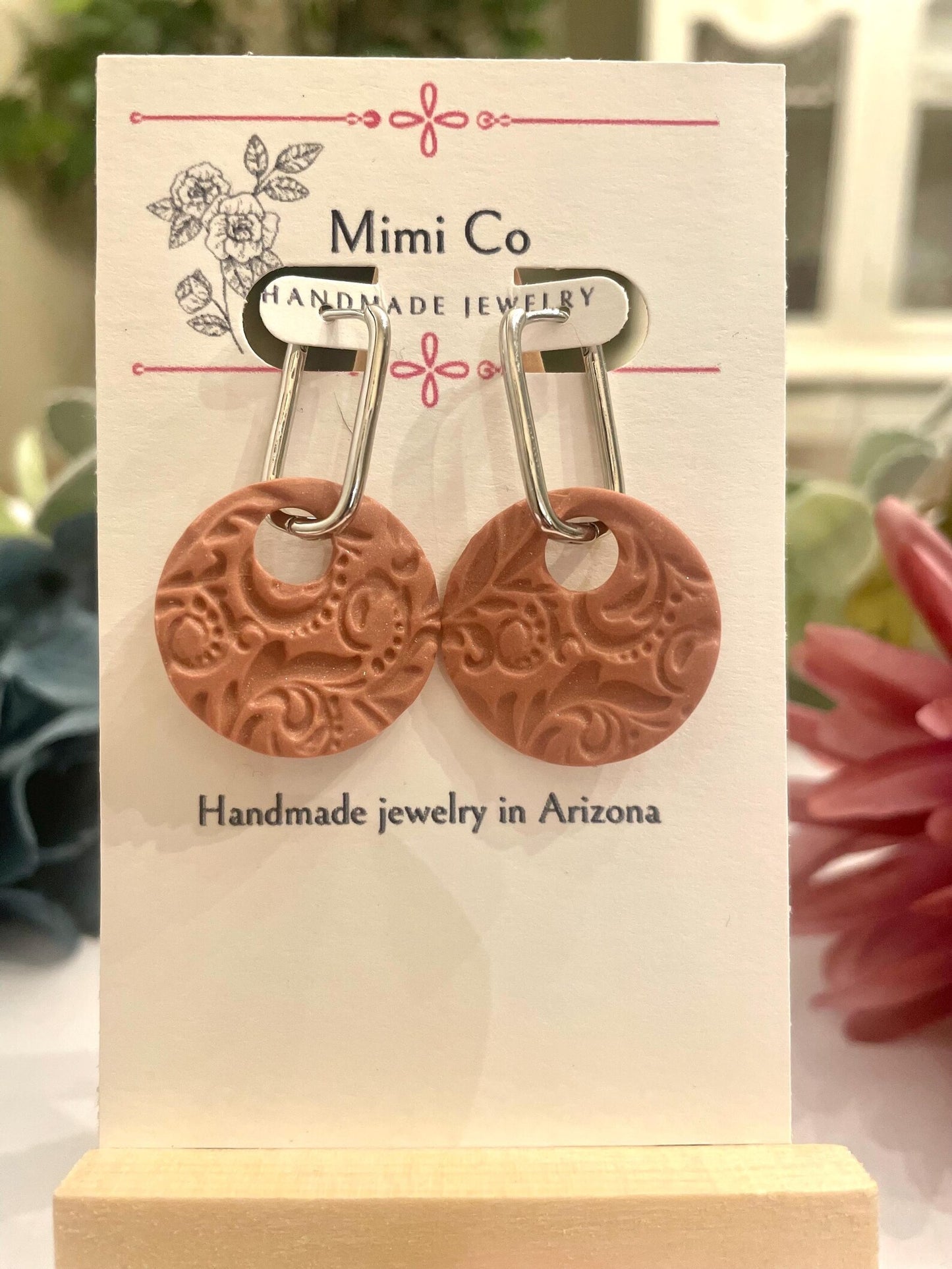 Handmade Polymer Clay Huggie Earrings | Interchangeable Charm Set