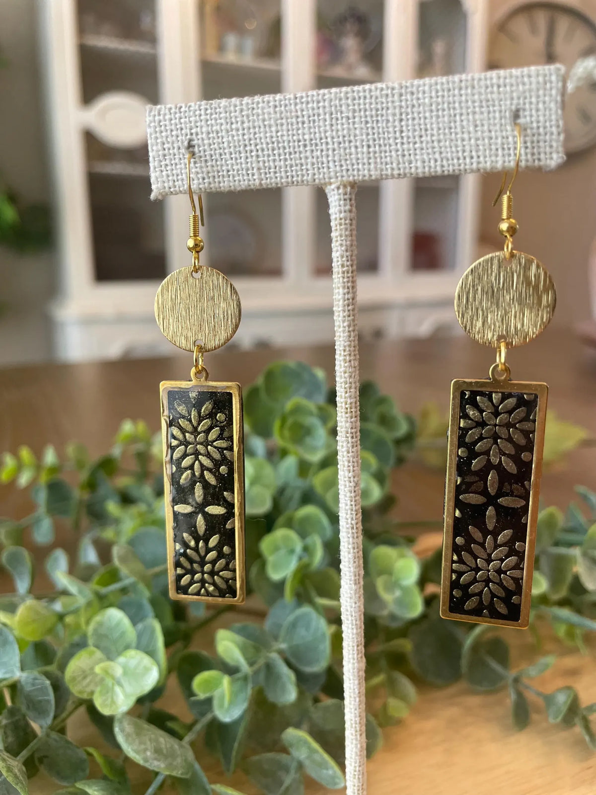 Black Earrings | Polymer Clay | Handmade
